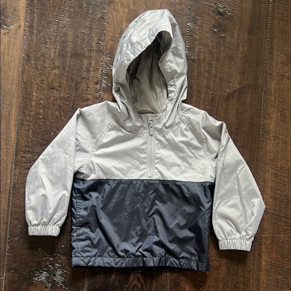 Two-Tone Hooded Jacket